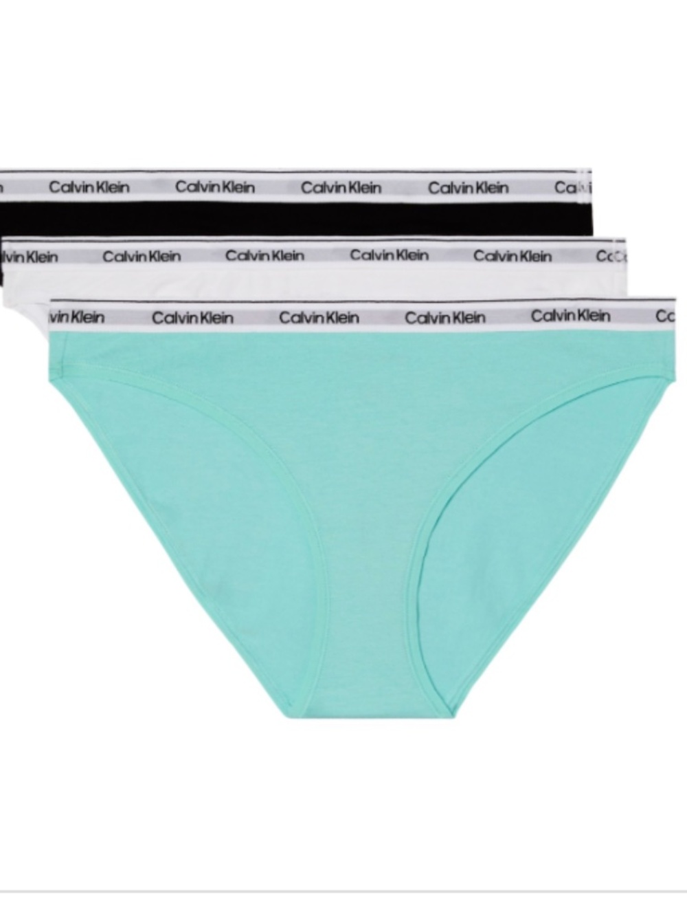 NWT L  Calvin Klein Women's Icon Logo 3-Pack Bikini